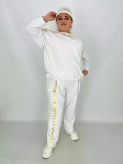Ошатний прогулянковий костюм з двонитки "ІДЕАЛ" кофта + штани якості LUX 58-60 62-64 66-68 70-72 74-76