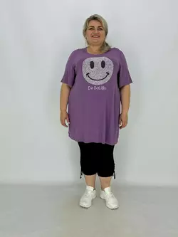 Ошатна якісна футболка "Happy" (Хеппі) з віскози люкс якості Розміри 66-68 70-72 74-76